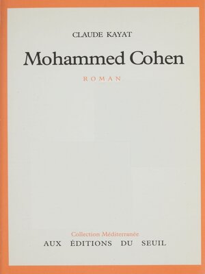 cover image of Mohammed Cohen